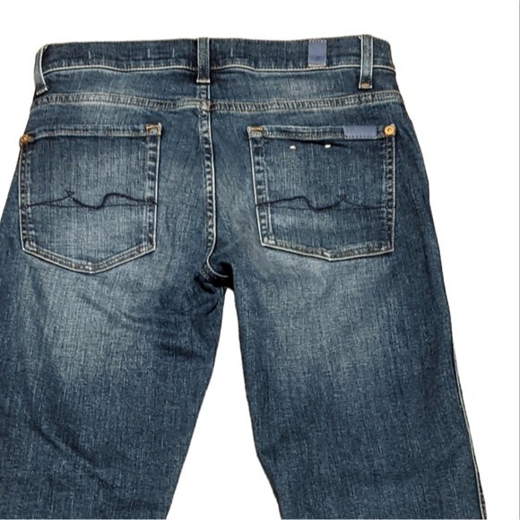 7 for all mankind ankle boot slim illusion Italian fabric jeans size 27 - Picture 12 of 12